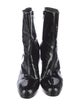 Stuart Weitzman Patent Leather Lace-Up Boots