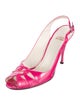 Stuart Weitzman Patent Leather Slingback Sandals