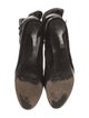 Stuart Weitzman Velvet Leather Trim Embellishment Boots
