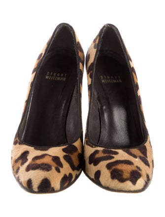 Stuart Weitzman Ponyhair Animal Print Pumps