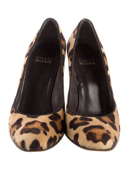 Stuart Weitzman Ponyhair Animal Print Pumps