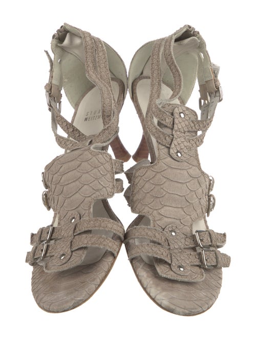 Stuart Weitzman Leather Gladiator Sandals