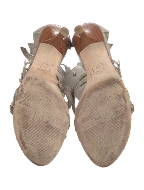 Stuart Weitzman Leather Gladiator Sandals