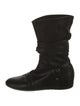 Stuart Weitzman Leather Lace-Up Boots