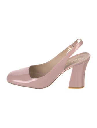 Stuart Weitzman Patent Leather Slingback Pumps