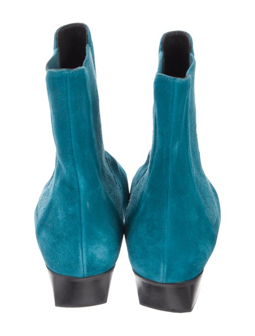 Stuart Weitzman Suede Printed Chelsea Boots