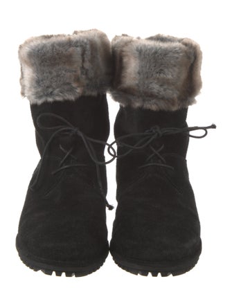 Stuart Weitzman Suede Lace-Up Boots