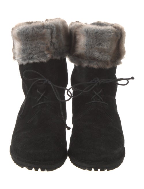 Stuart Weitzman Suede Lace-Up Boots