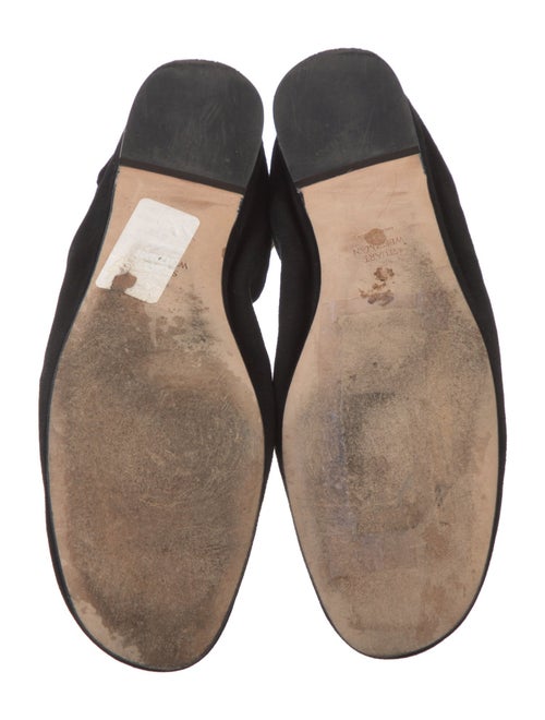Stuart Weitzman Suede Crystal Embellishments Ballet Flats