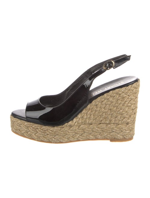 Stuart Weitzman Patent Leather Espadrilles