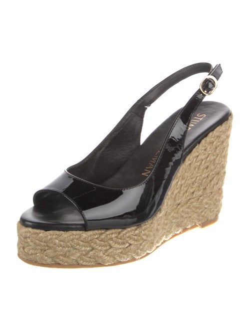 Stuart Weitzman Patent Leather Espadrilles