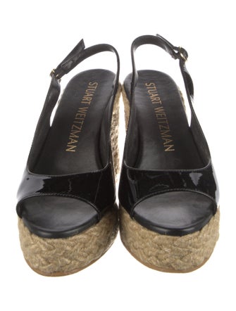 Stuart Weitzman Patent Leather Espadrilles