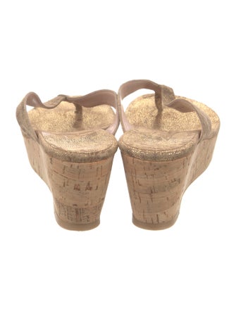 Stuart Weitzman Suede Slides