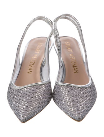 Stuart Weitzman Mesh Slingback Pumps