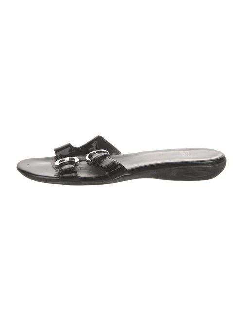 Stuart Weitzman Patent Leather Slides
