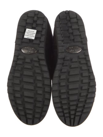 Stuart Weitzman Suede Faux Fur Trim Boots