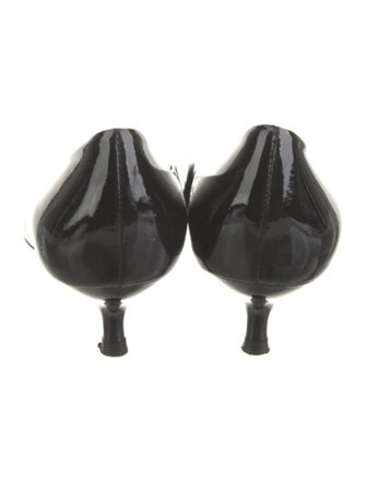 Stuart Weitzman Patent Leather Printed Pumps