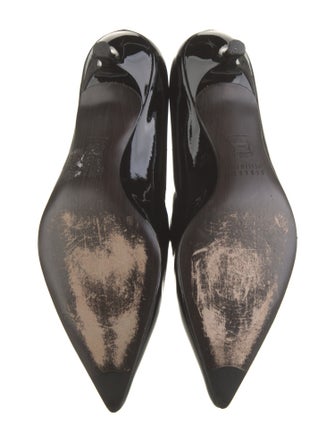 Stuart Weitzman Patent Leather Printed Pumps