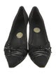 Stuart Weitzman Canvas Bow Accents Pumps