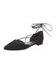 Stuart Weitzman Suede D'Orsay Flats