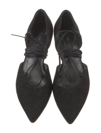 Stuart Weitzman Suede D'Orsay Flats