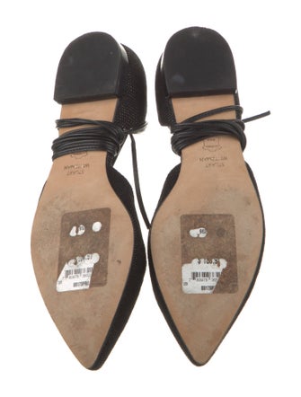 Stuart Weitzman Suede D'Orsay Flats