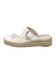 Stuart Weitzman Leather Espadrilles