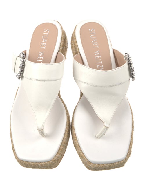 Stuart Weitzman Leather Espadrilles