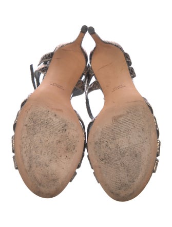 Stuart Weitzman Leather Animal Print D'Orsay Pumps