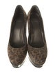 Stuart Weitzman Suede Animal Print Pumps
