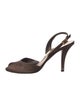 Stuart Weitzman Satin Slingback Sandals