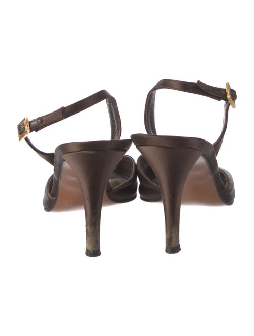 Stuart Weitzman Satin Slingback Sandals