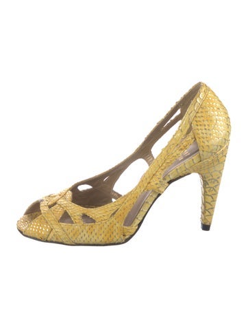 Stuart Weitzman Pumps Embossed Leather Printed US 6 |