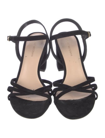 Stuart Weitzman Suede Slingback Sandals