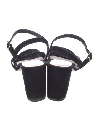 Stuart Weitzman Suede Slingback Sandals