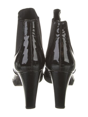 Stuart Weitzman Patent Leather Chelsea Boots