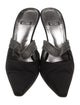 Stuart Weitzman Crystal Embellishments Mules