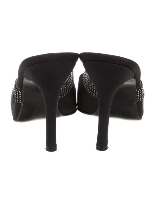 Stuart Weitzman Crystal Embellishments Mules