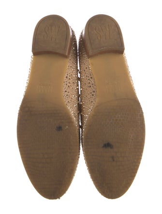 Stuart Weitzman Suede Studded Accents Loafers