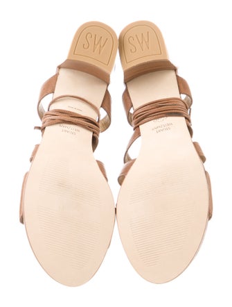 Stuart Weitzman Leather Gladiator Sandals