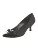 Stuart Weitzman Wool Bow Accents Pumps