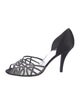 Stuart Weitzman Satin Mesh Accents Sandals