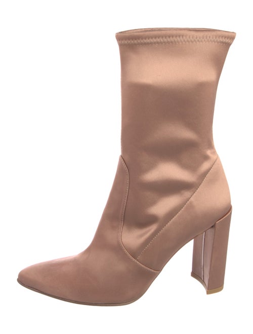 Stuart Weitzman Satin Sock Boots