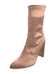 Stuart Weitzman Satin Sock Boots