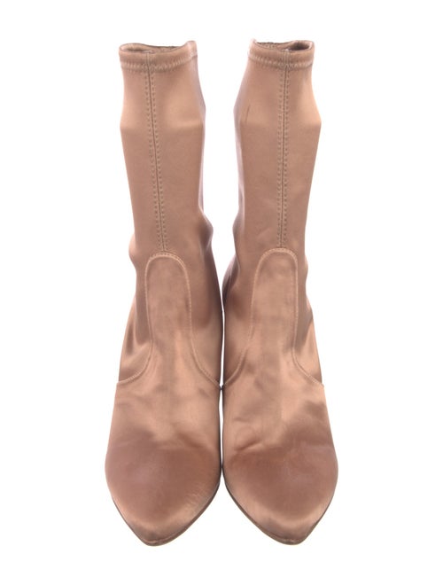 Stuart Weitzman Satin Sock Boots
