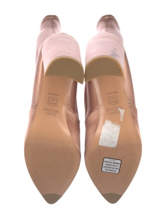 Stuart Weitzman Satin Sock Boots