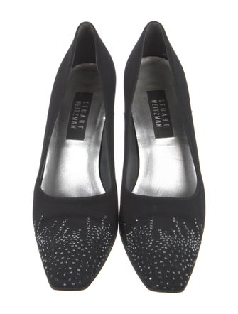 Stuart Weitzman Crystal Embellishments Pumps