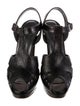 Stuart Weitzman Leather Studded Accents T-Strap Sandals