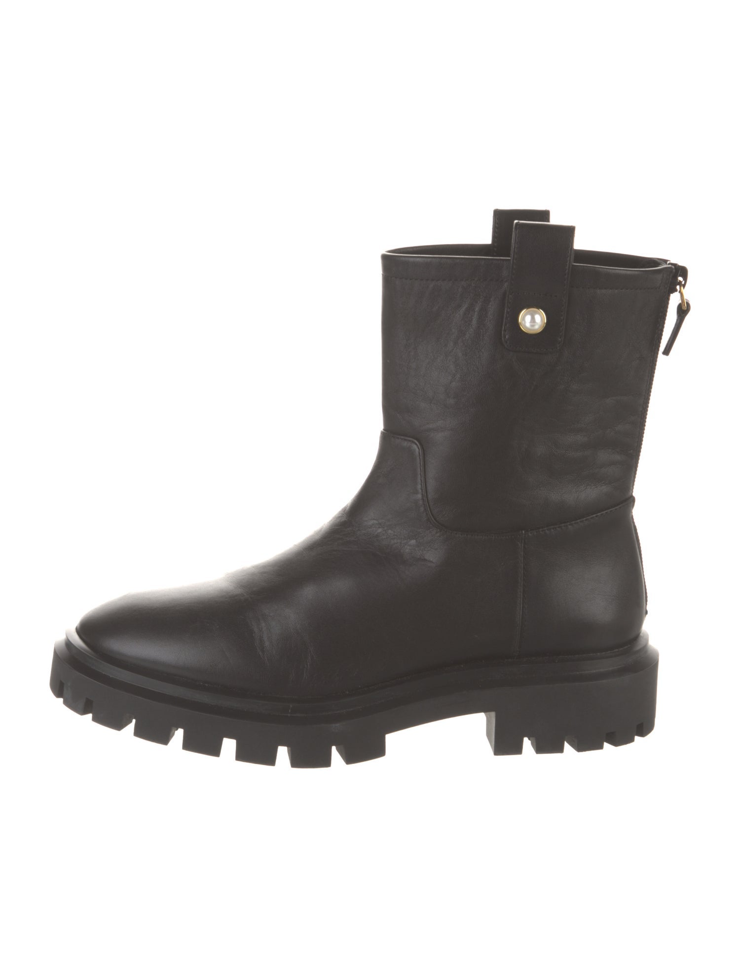 Stuart Weitzman Leather Combat Boots