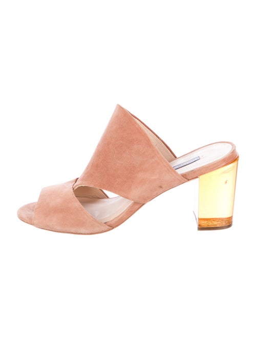 Stuart Weitzman Suede Slides